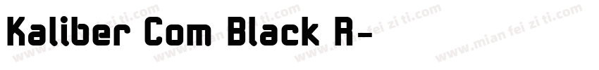 Kaliber Com Black R字体转换